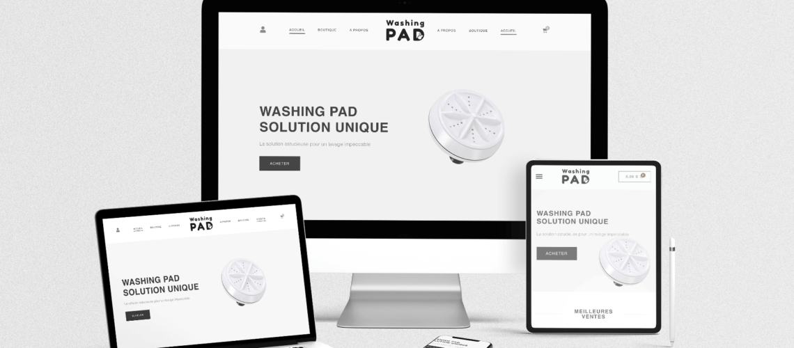 WashingPad – Site E-commerce & Shooting