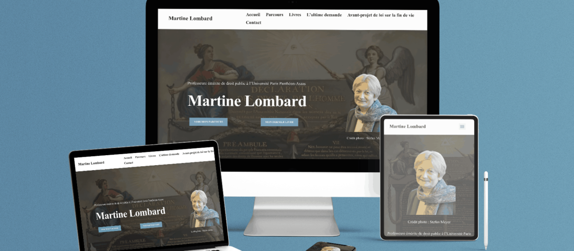 Site Vitrine Martine Lombard - LLP Agency