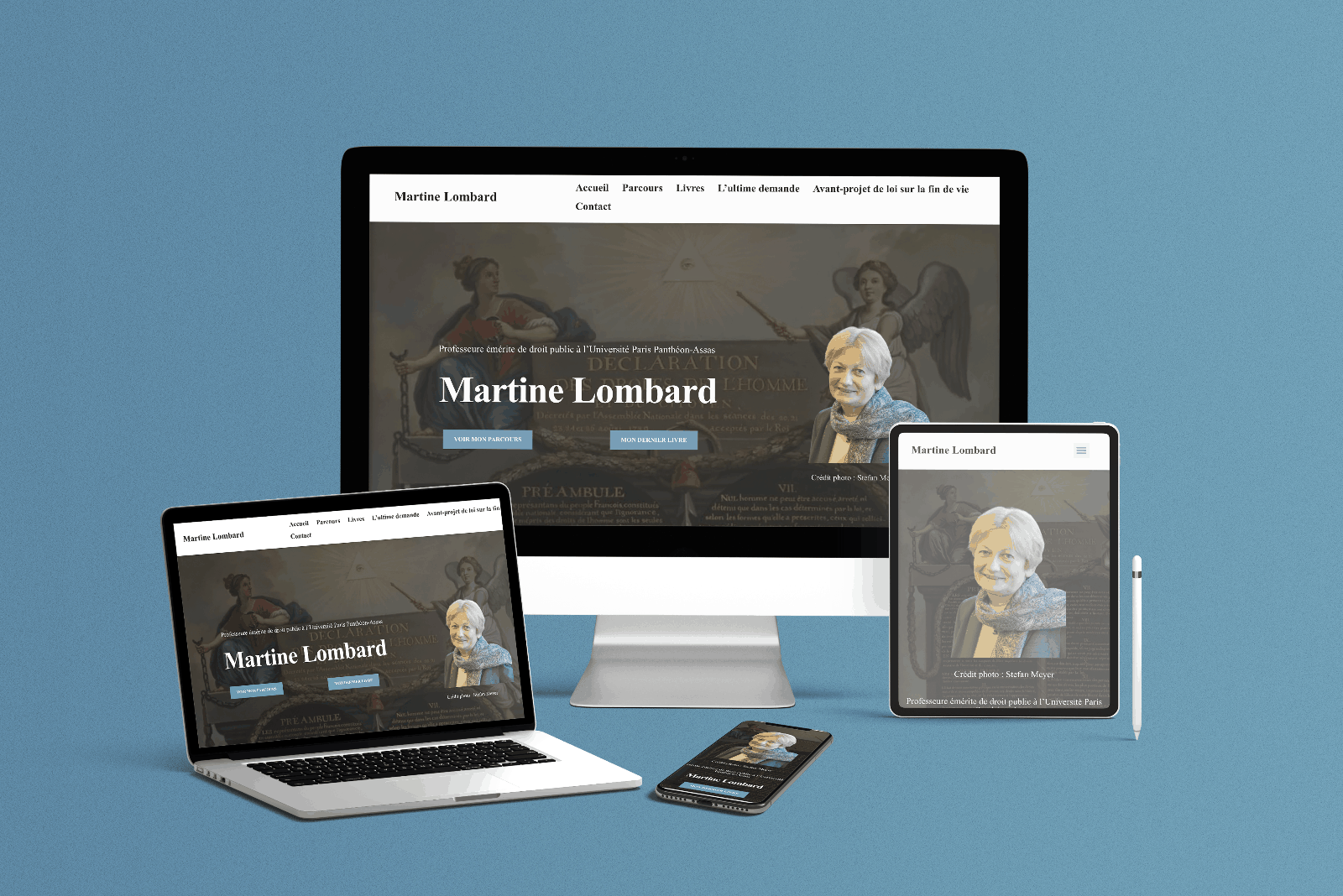 Site Vitrine Martine Lombard - LLP Agency