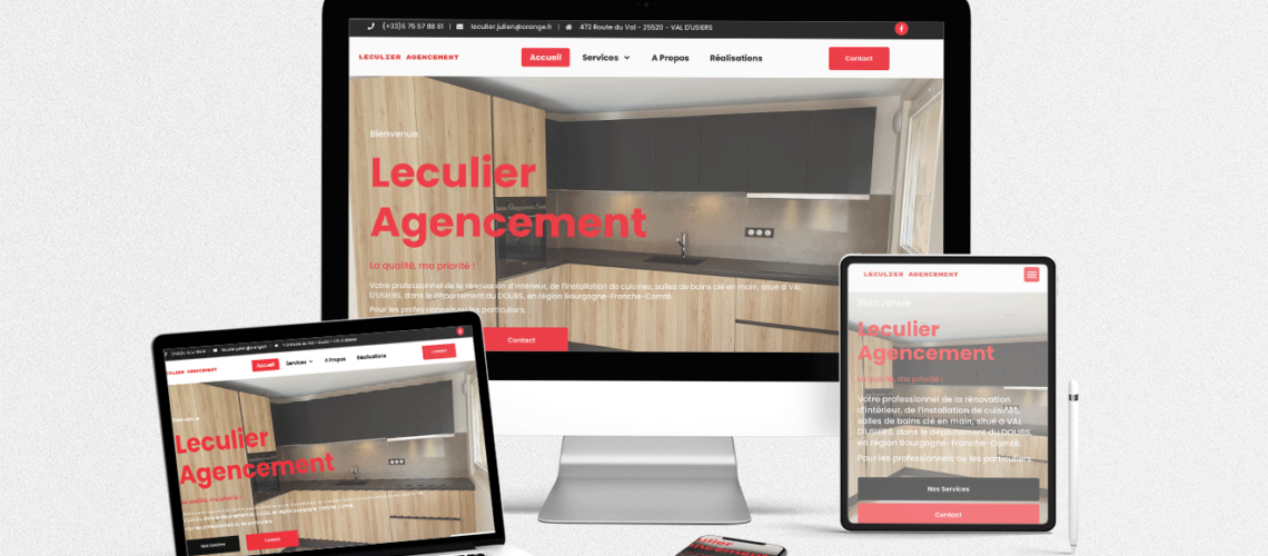 Leculier Agencement - Site Vitrine